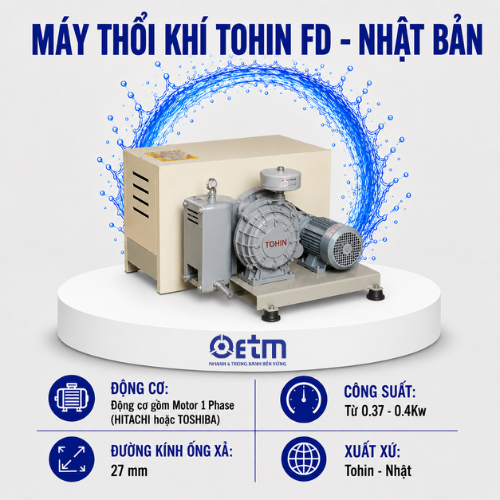 MÁY THỔI KHÍ TOHIN FD - Nhật Bản